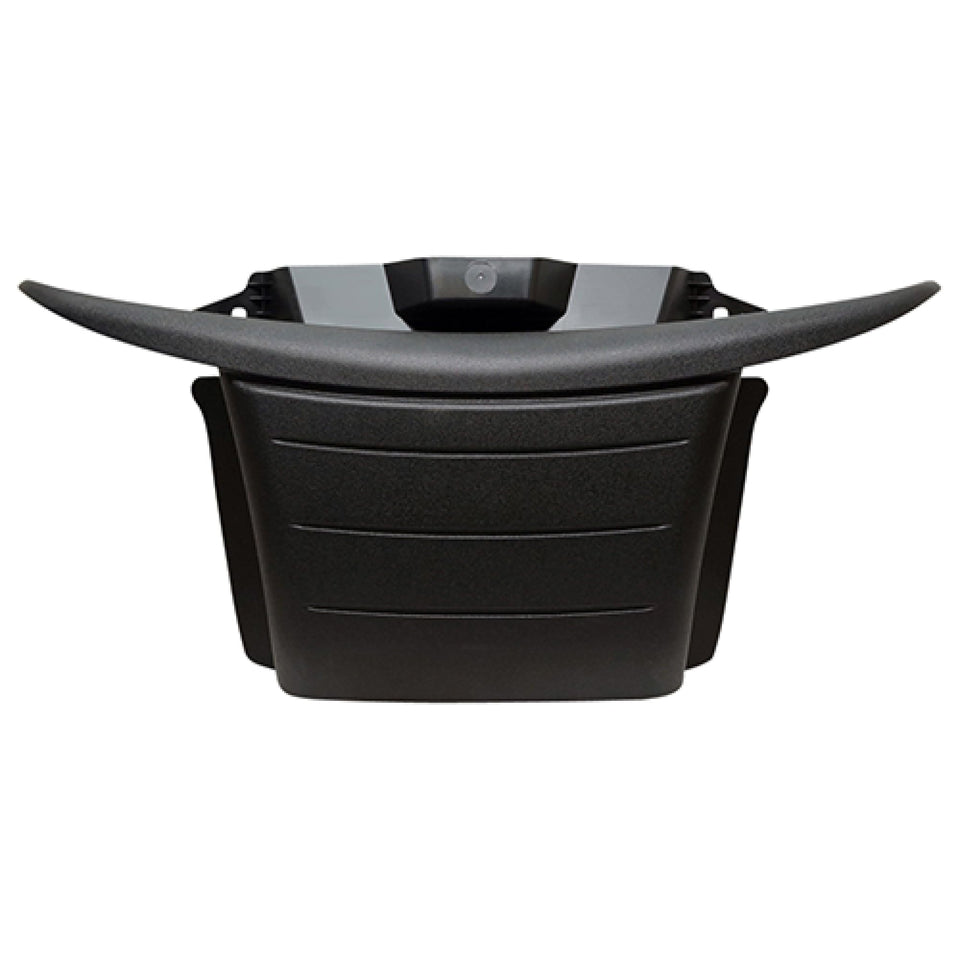 Red Hawk BP-0109 bumper for EZ-GO RXV front view showing robust protection for curb contact
