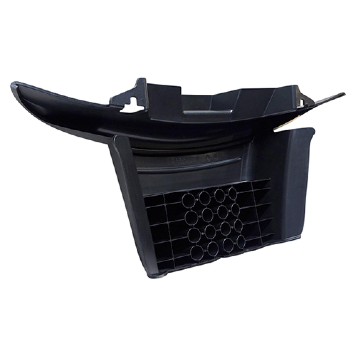 Red Hawk BP-0109 bumper for EZ-GO RXV side-right view emphasizing precise alignment