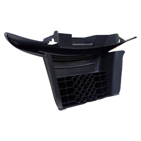Red Hawk BP-0109 bumper for EZ-GO RXV side-right view emphasizing precise alignment