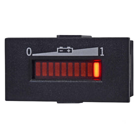 Red Hawk CGR-109 front view: compact dash-ready charge meter for golf carts.