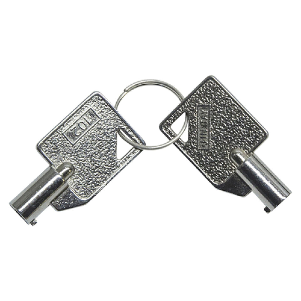 Red Hawk CON-NV012-KEY key pair for Navitas On The Fly, ready for golf cart repairs.