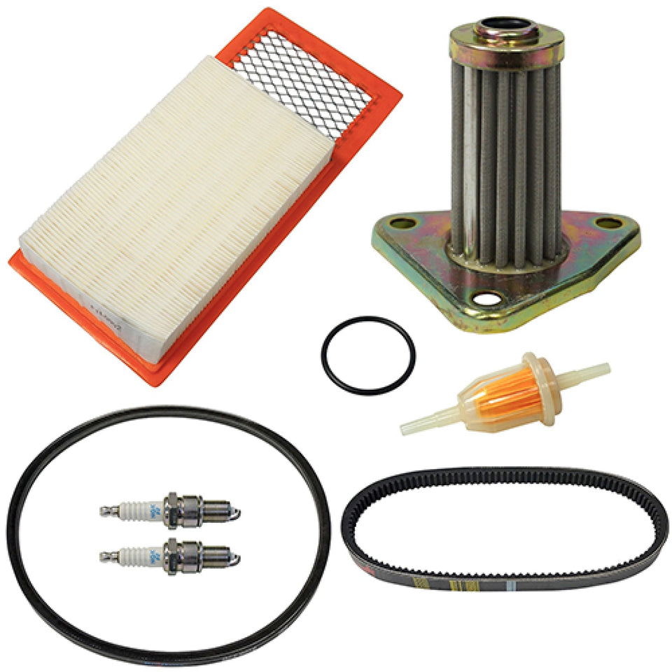 Red Hawk FIL-1023 tune-up kit with spark plugs for EZ-GO carts boosts reliability and performance