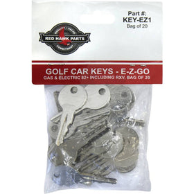 Red Hawk Key-EZ1 ignition keys with dash view showing simple installation
