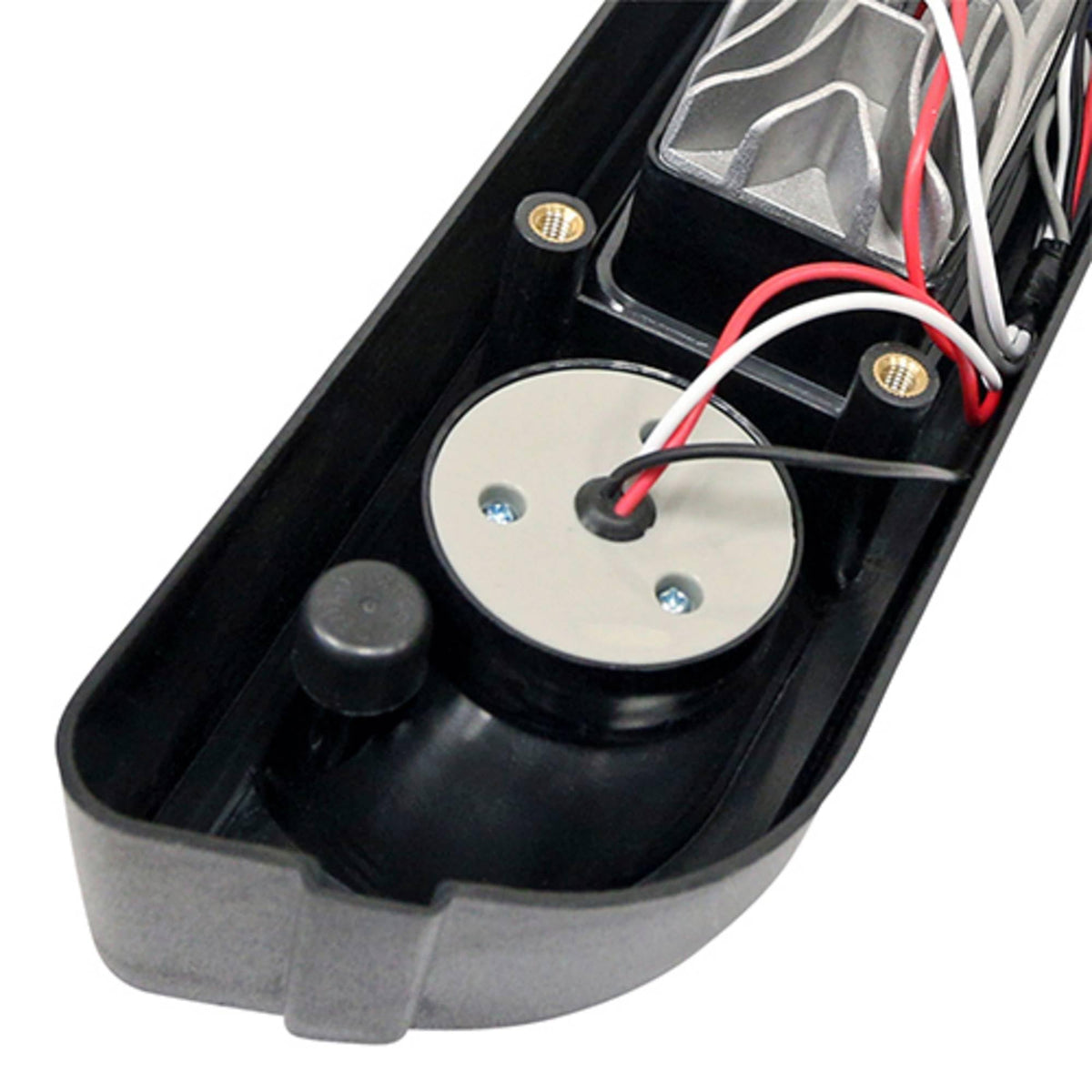 Packaging label for Red Hawk LGT-109L headlight bar with compatibility notes