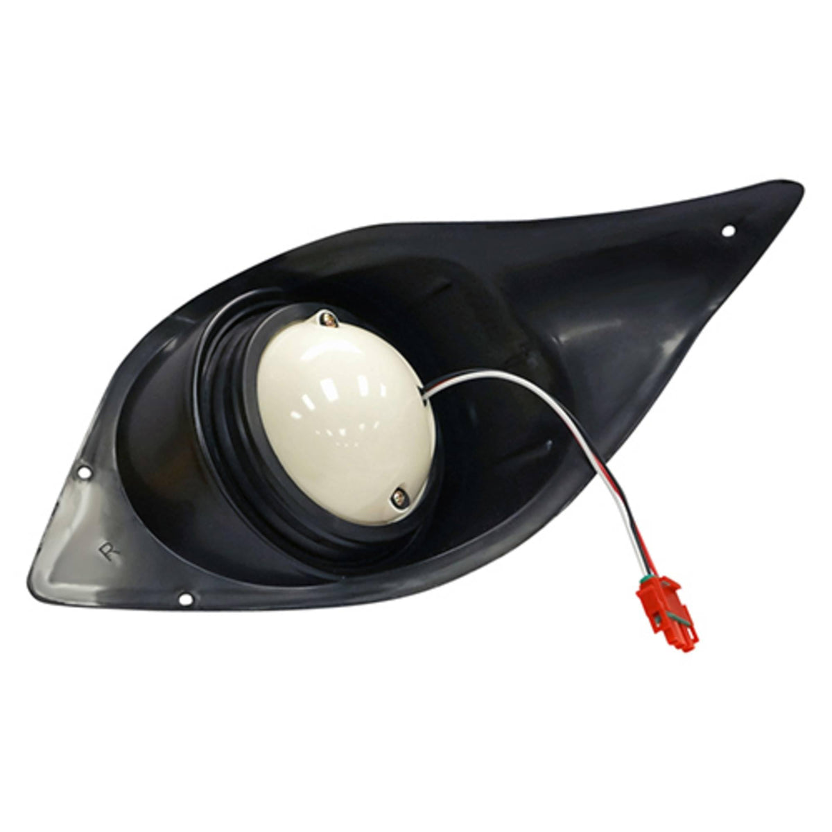 Injection molded bezels provide durable, weather-ready trim for golf carts.