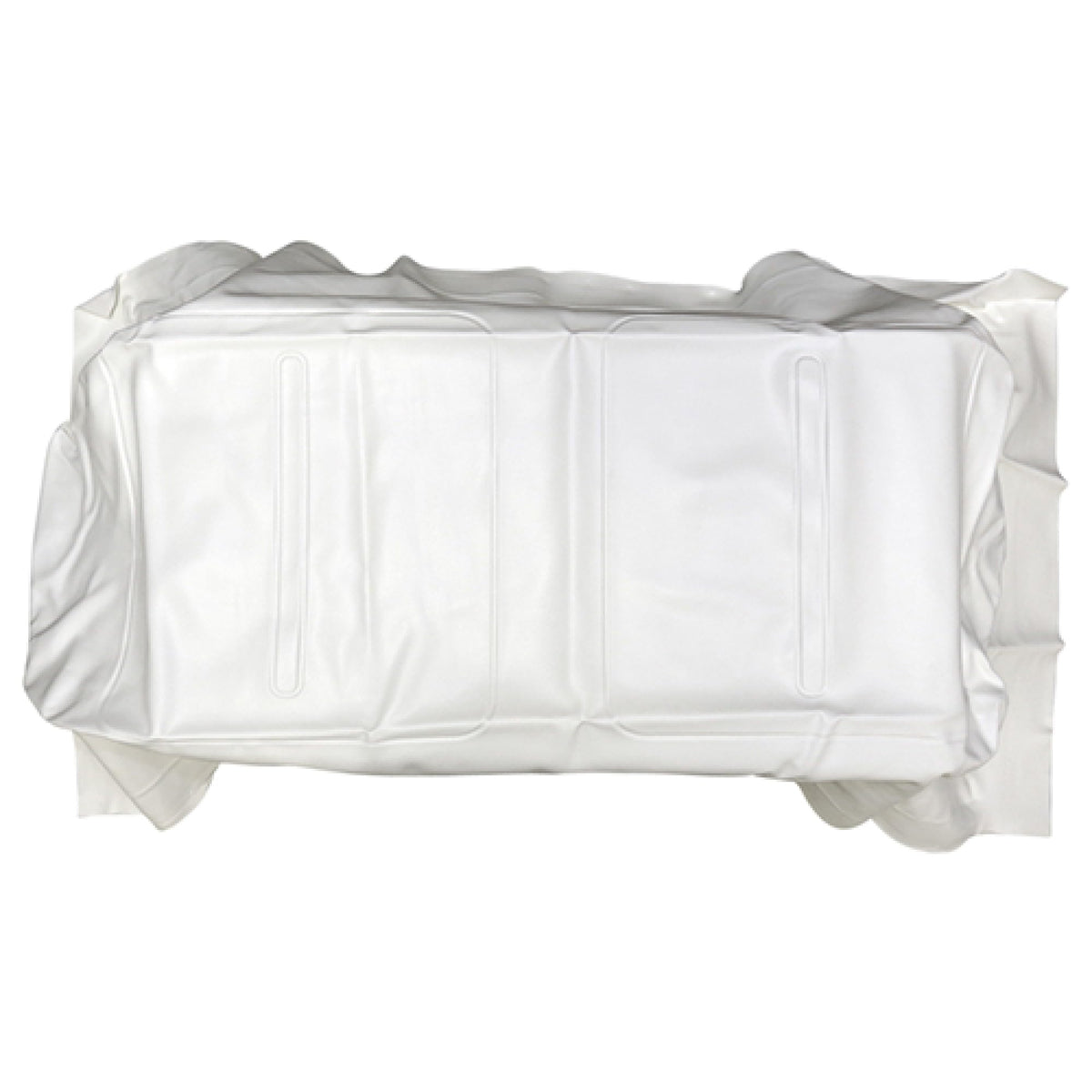 Red Hawk SEAT-0016 white seat bottom cover for EZ-Go TXT/Medalist, easy replacement.