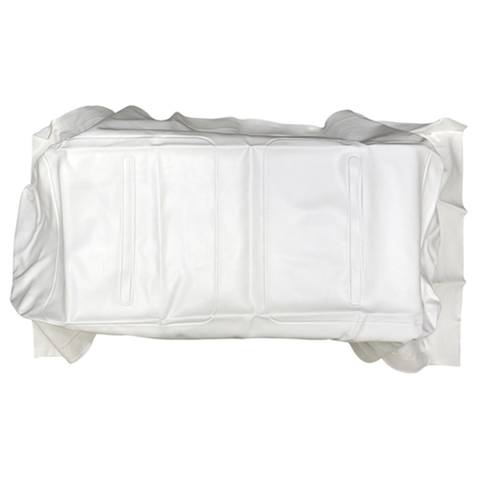 Red Hawk SEAT-0016 white seat bottom cover for EZ-Go TXT/Medalist, easy replacement.