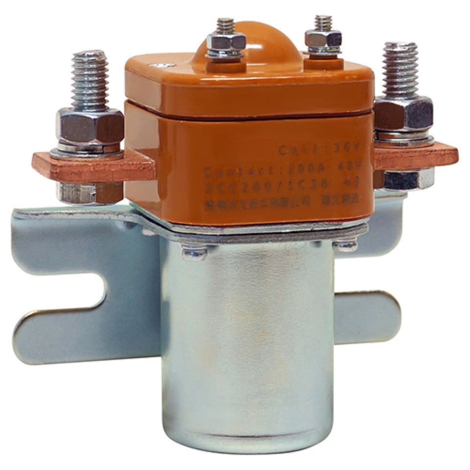 Red Hawk SOL-1020 solenoid front view for golf cart high amperage use
