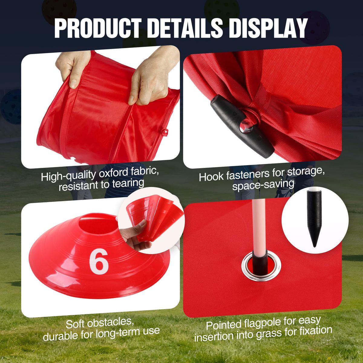 RedSwing Bucketgolf Game backyard action for family-friendly outdoor recreation.