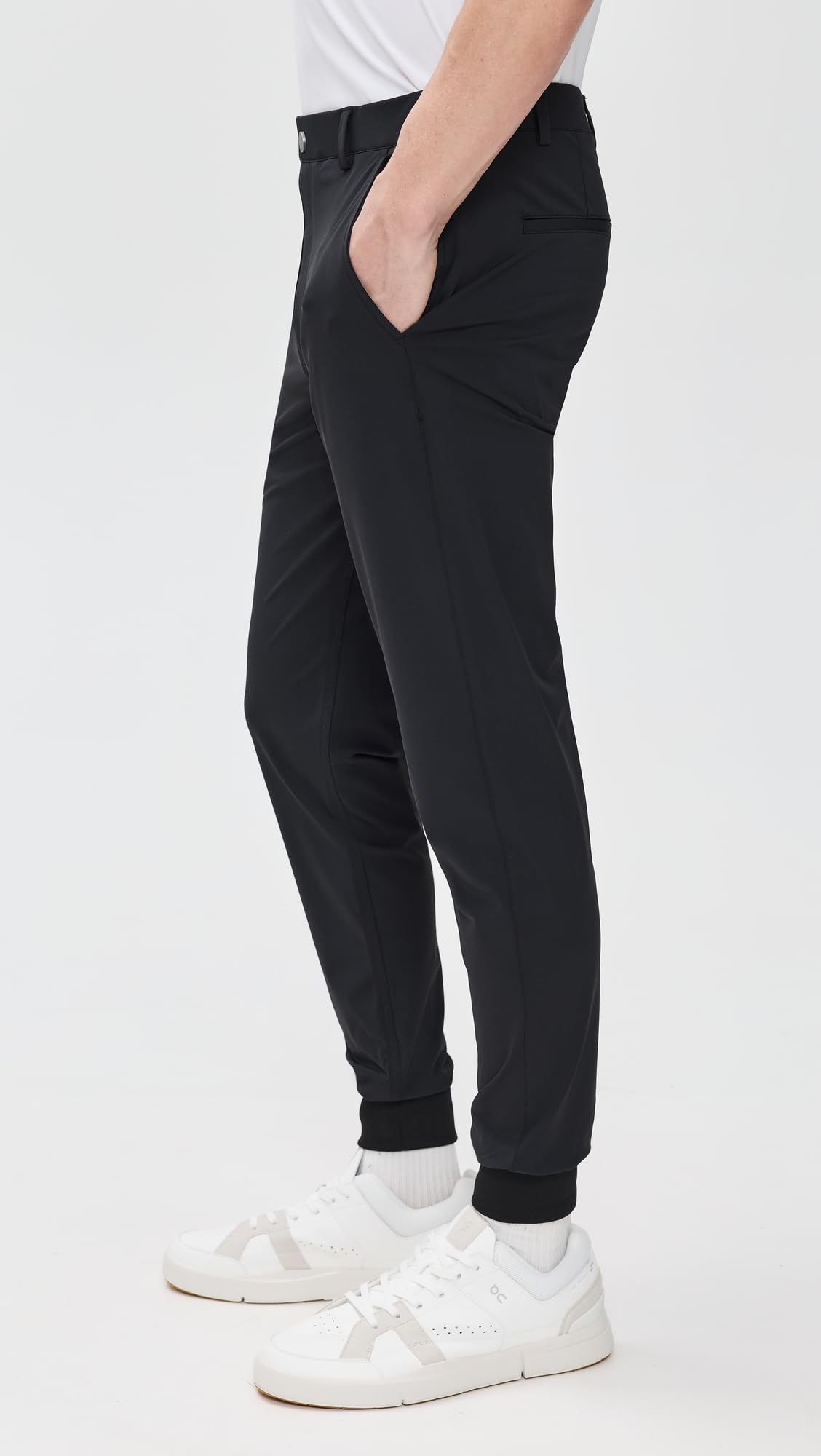Redvanly Halliday jogger pants pockets showcase slant hip and welt back pockets for practicality