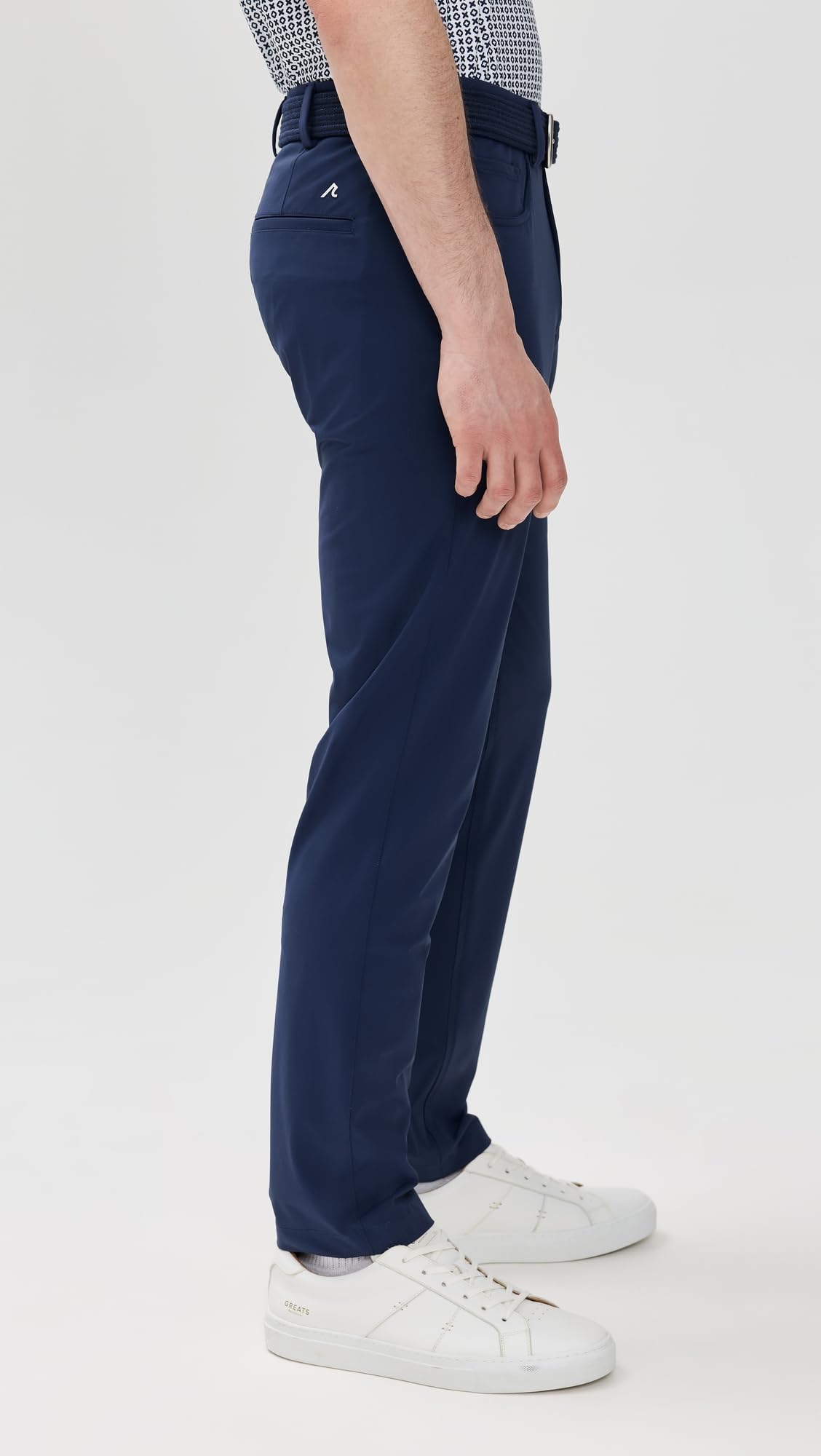 Redvanly Kent Pull-On Trouser Navy inseam measures 32 inches for comfort