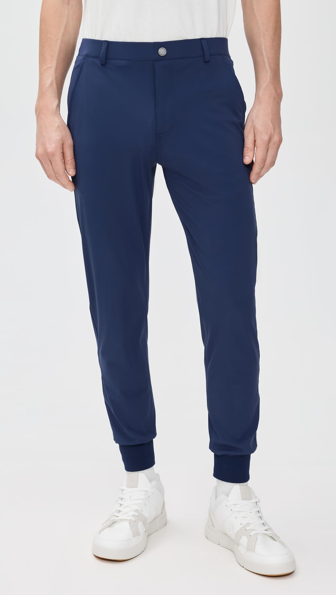 Redvanly Navy Halliday Jogger back view shows clean silhouette and versatile styling.