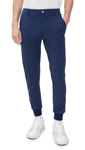 Redvanly Navy Halliday Jogger front view with versatile pockets and sleek fit for daily wear.