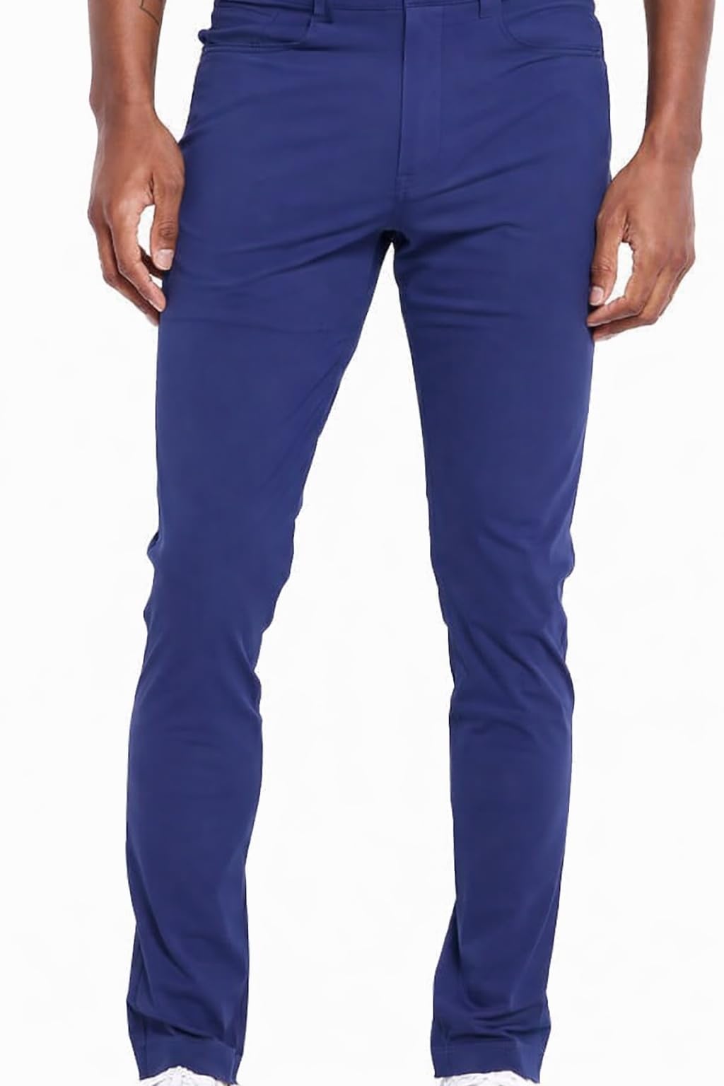 Redvanly Navy Kent pull-on trousers, front view, versatile daily wear.