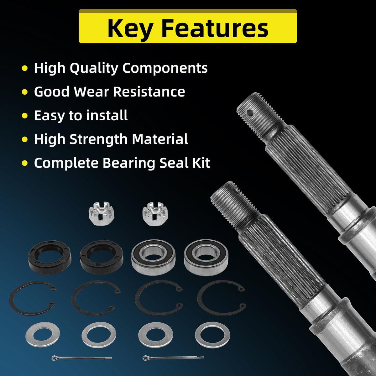 reemplazo compatibility guide image for EZGO TXT/Medalist rear axles, helps ensure proper fit