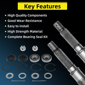 reemplazo compatibility guide image for EZGO TXT/Medalist rear axles, helps ensure proper fit