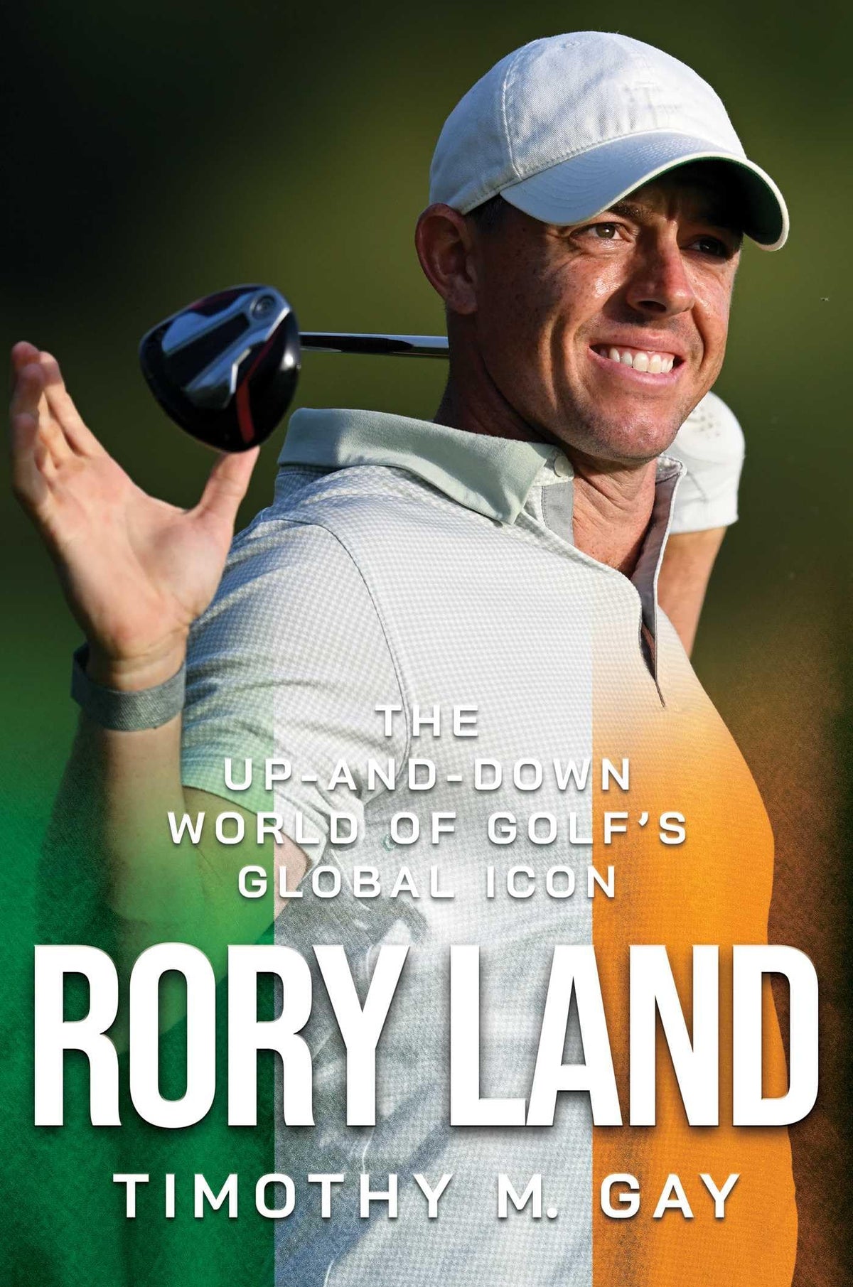 Regalo Press Rory Land book cover shows a golf icon’s intimate journey