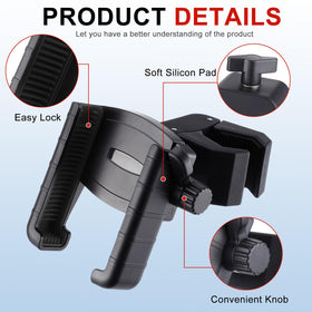 Relaxweex phone holder safety lock ensures phone stays in place.
