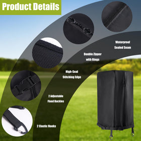 RELEDESA 600D rugged fabric rain hood shows durable material and dust resistance