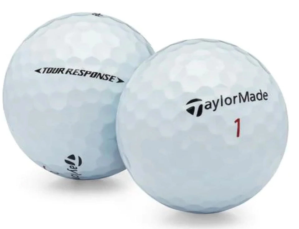 Reload 50 Taylormade Tour Response balls front view for bulk practice value