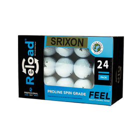 Reload Srixon Q Star Tour pre-owned ball close-up shows durable recycled construction