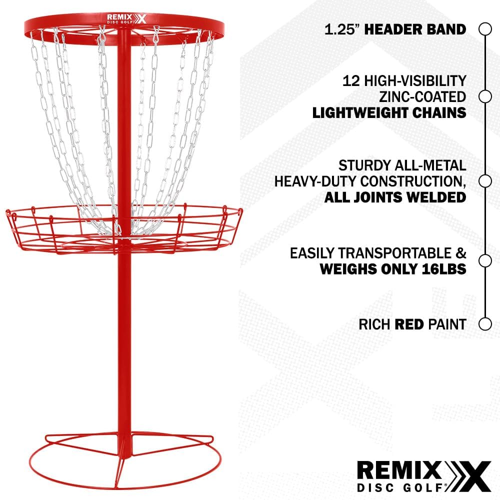 Remix Deluxe 12-Chain Basket being assembled without tools.