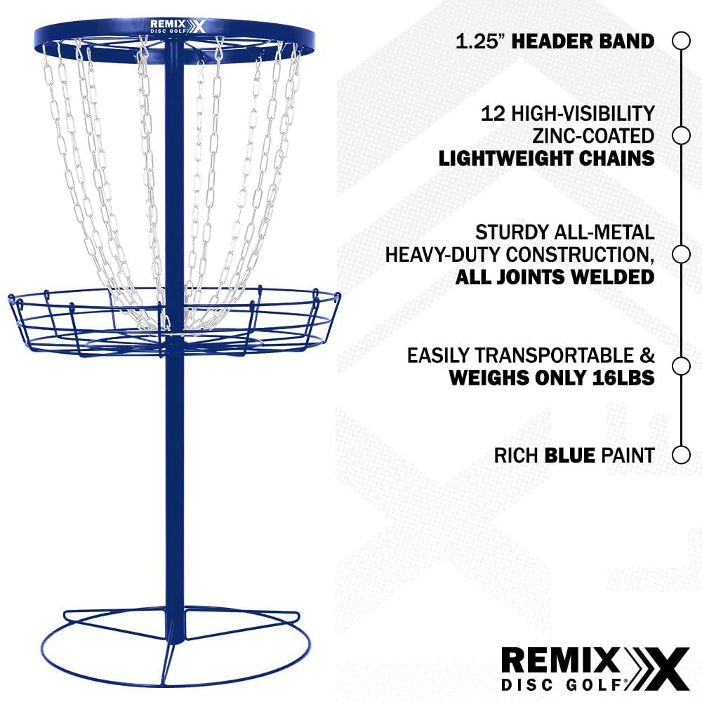 Remix Deluxe 12-Chain Basket chains close-up shows durable zinc coating for longevity.