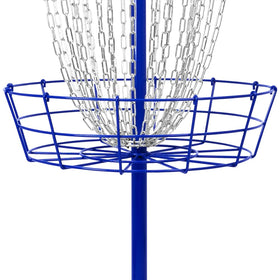 Remix Deluxe 24-Chain Basket portable design shown in backyard training.