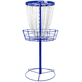 Remix Deluxe 24-Chain Basket front view in royal blue for durable outdoor practice.