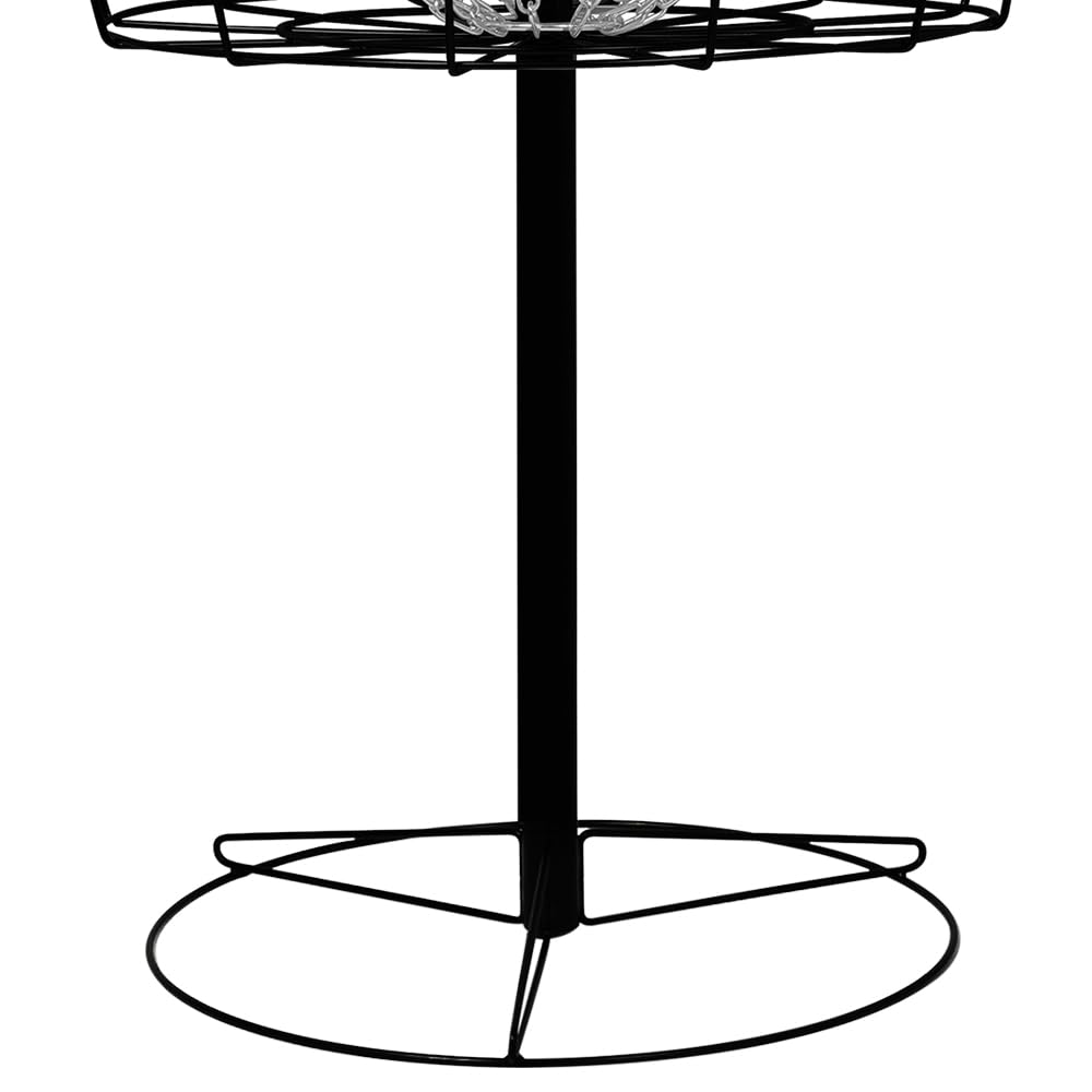 Remix Disc Golf Basket weighs 14 pounds for portable setup.