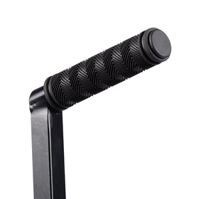 Remix Disc Golf Cart Black with disc bag shows versatile bag compatibility