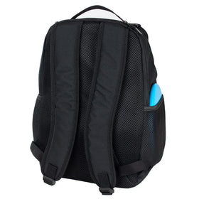 Remix Disc Golf Starter Backpack in black with padded shoulder strap for easy carry.