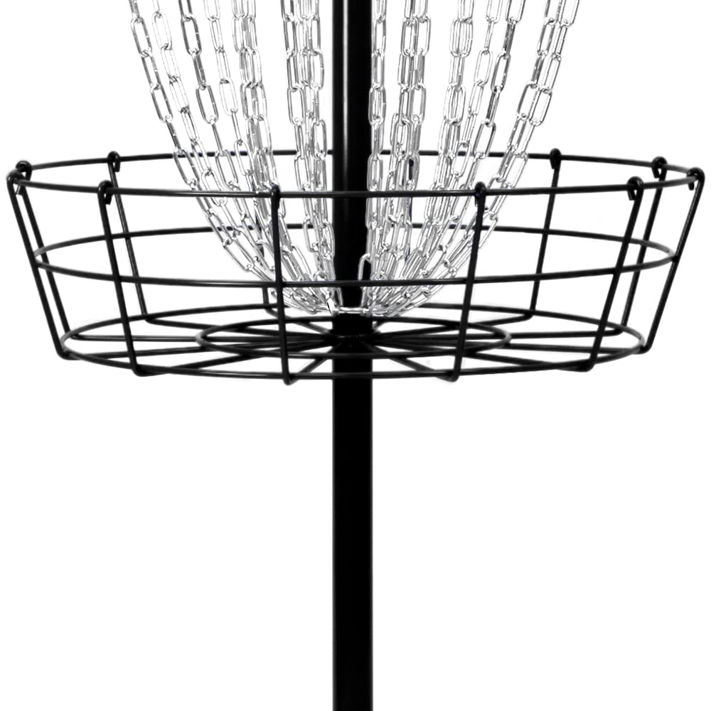 Remix Double Chain Basket portable design supports easy transport and setup.
