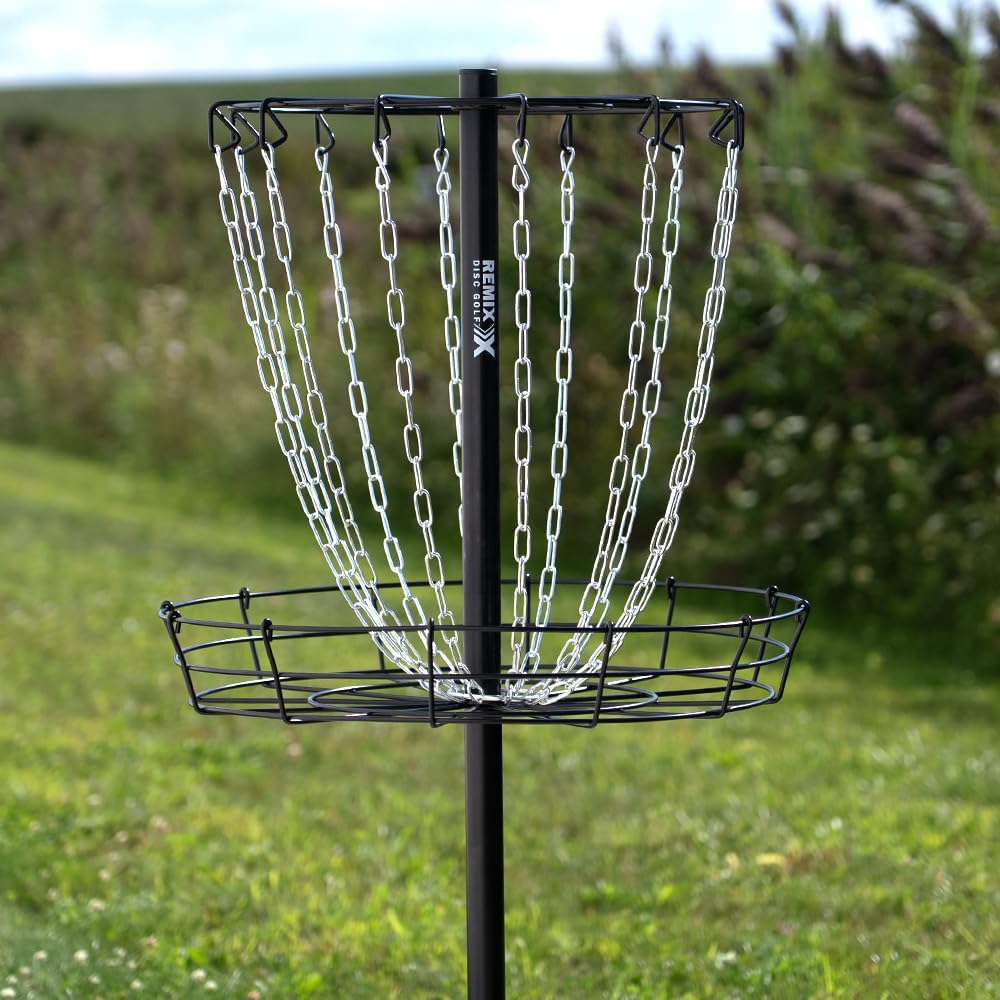 Remix single chain basket royal blue appears durable for outdoor use