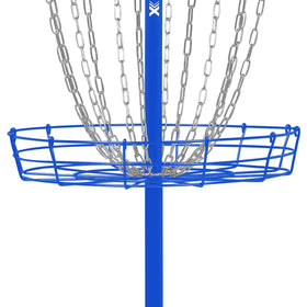 Remix basket royal blue in yard ready for versatile practice sessions