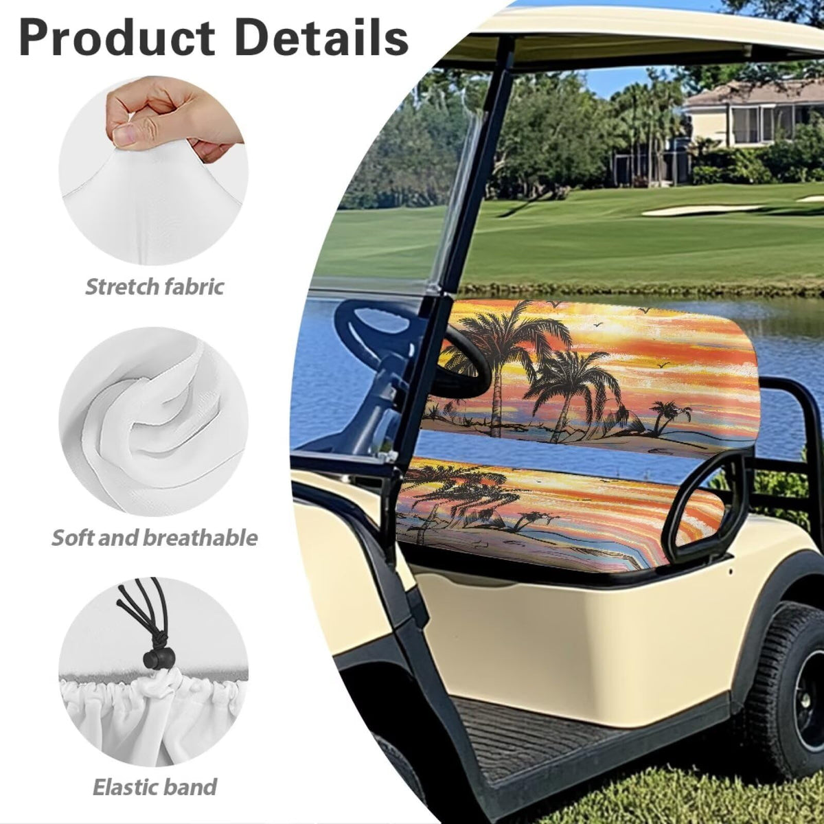 Renewold butterflies backrest cover protects and brightens the cabin.