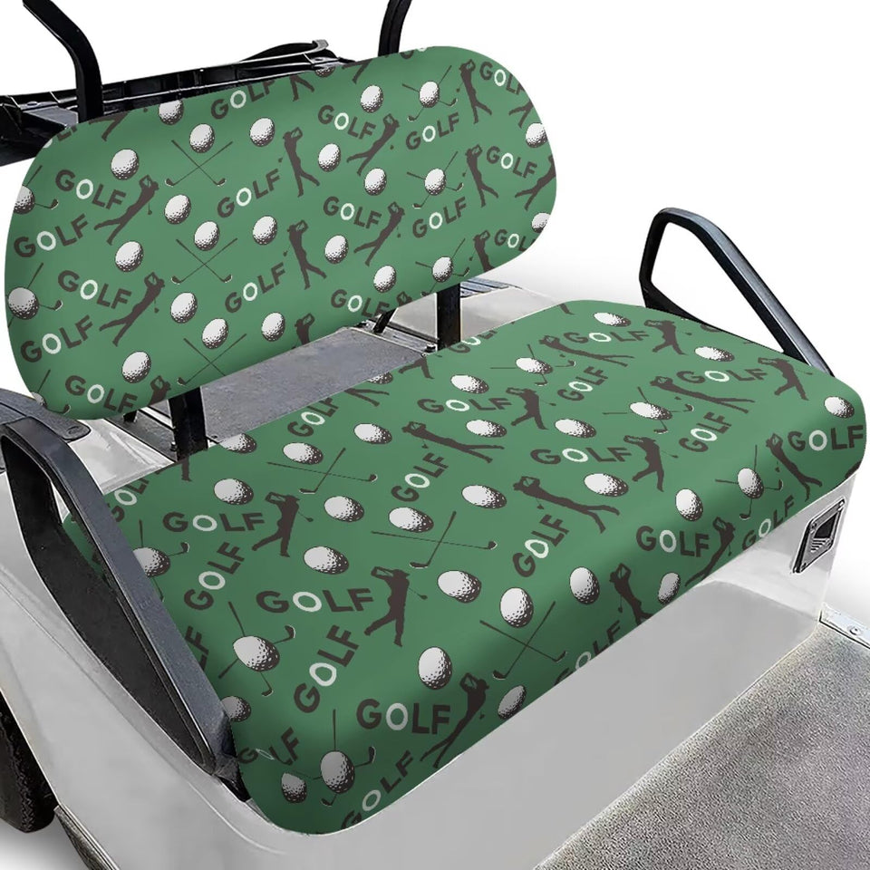 Renewold golf cart seat cover demonstrates universal fit and dirt protection.
