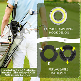 Retisee Glow Golf Hole Light compact design for easy setup.