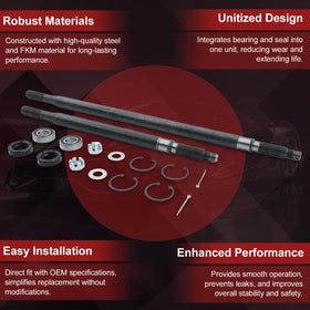 REVOTUNE bearings and seals included in rear axle kit.
