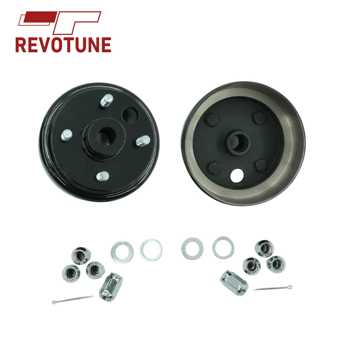Close-up of 30-tooth spline on REVOTUNE EZGO brake drum hub