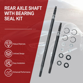 Driver-side axle shaft by REVOTUNE for EZGO TXT Medalist electric cart.