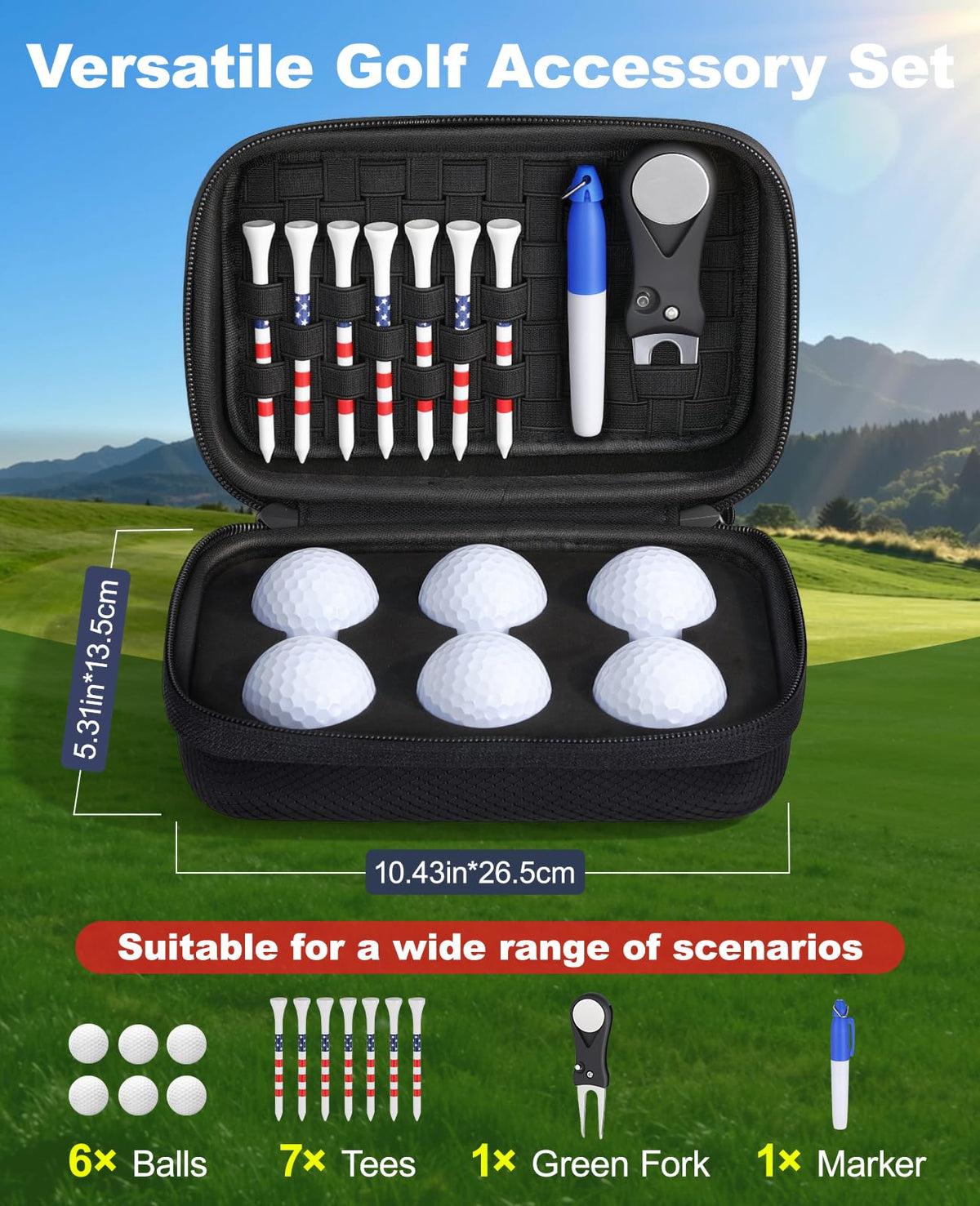 Rhino Valley golf balls six white offering consistent feel for on-course play.