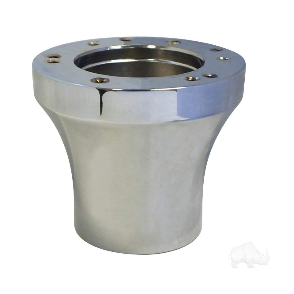 RHOX Red Hawk ACC-SW66 chrome steering wheel adapter close-up for precise fit