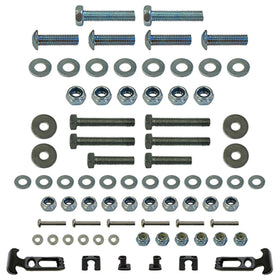 RHOX Red Hawk BOX-112 mounting kit installation showing brackets and latch for Club Car DS.