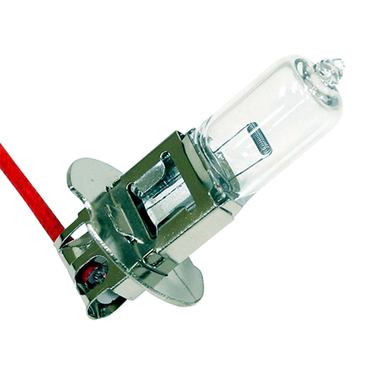 RHOX Red Hawk LGT-327 bulb installed in a golf cart headlight for better night visibility.