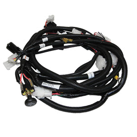 RHOX Red Hawk LGT-699 wire harness front view with plug-and-play connectors for EZ-GO RXV