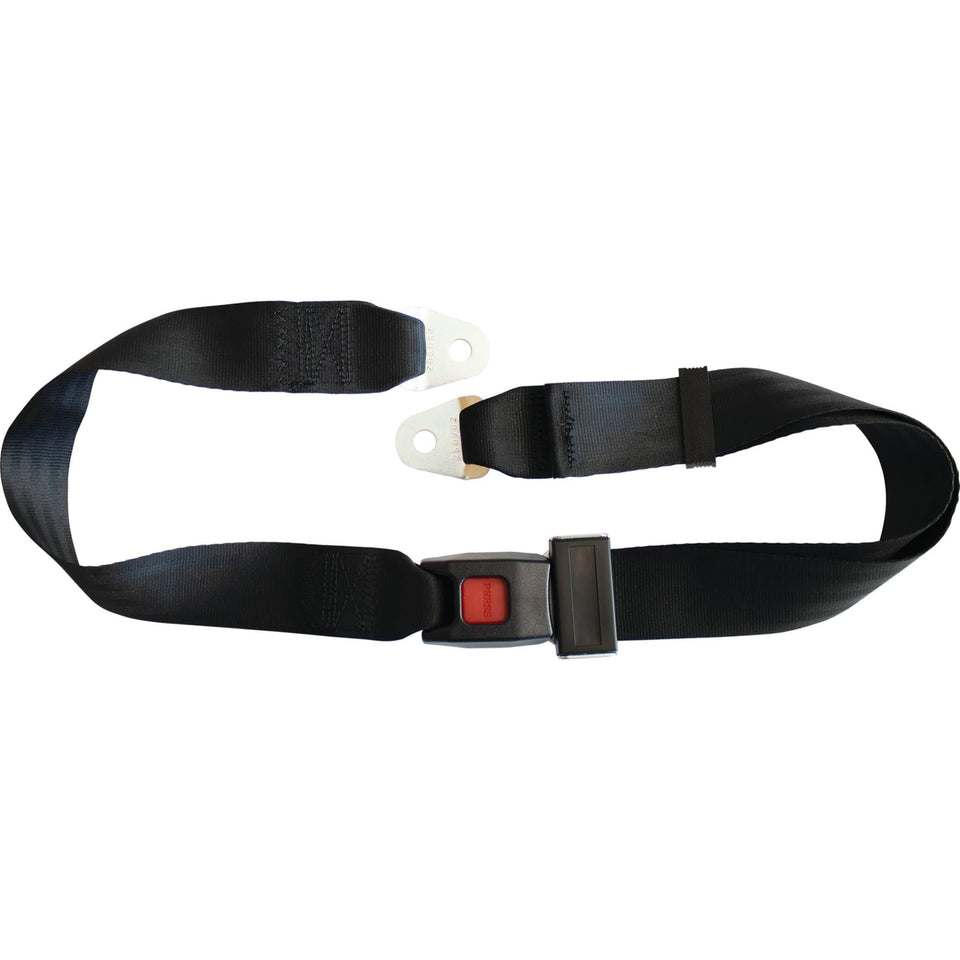 RHOX SEAT-2000 push-buckle close-up for quick secure release on a golf cart