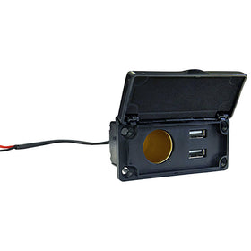 RHOX Red Hawk USB Top Port 5V/1A for quick device charging on the go.