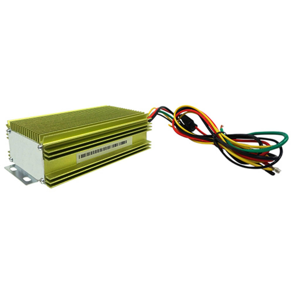 RHOX Red Hawk VOLT-2000 front view, compact 20A voltage reducer for golf cart lighting upgrades