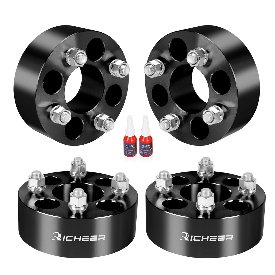 Richeer 2-inch wheel spacers for EZ GO carts improve clearance and stability.